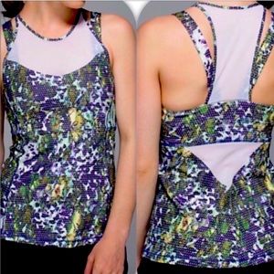 LULU LEMON Floral Workout Top